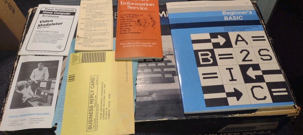 Texas Instruments 99/4A Home Computer Gaming System Untested PHCOO4A Used