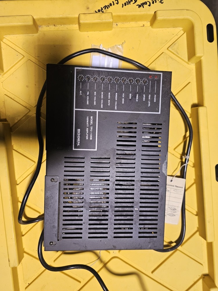 Bogen TPU100B TPU-100B Telephone Paging Amplifier