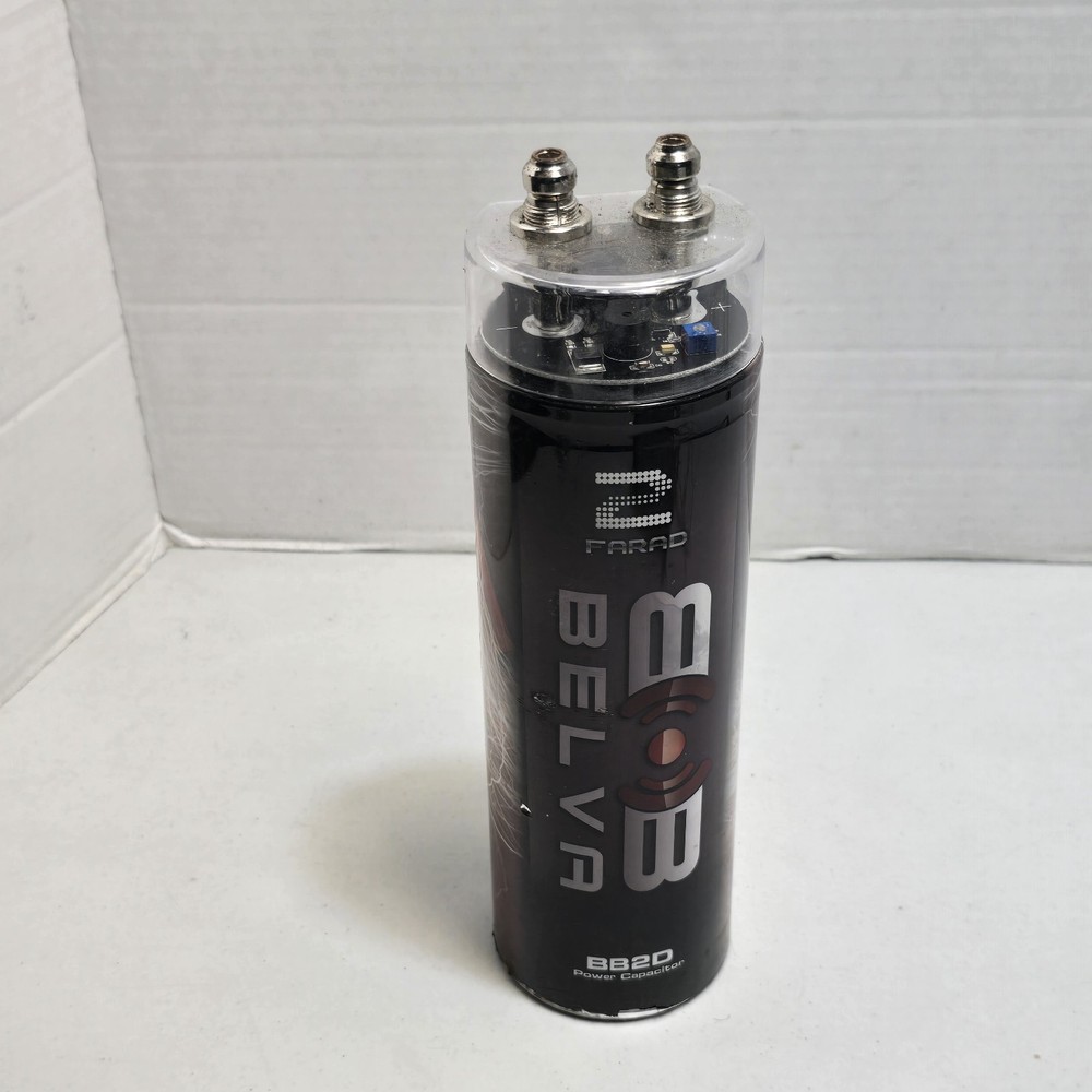 Belva BB2D 2 Farad Capacitor with Red Digital Voltage Meter