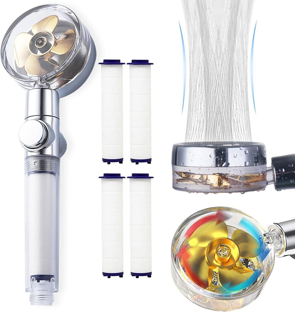 High Prure Water Saving Handheld Propeller Shower head with