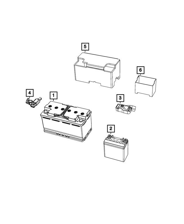 Genuine Mopar Battery Shield 05033397AE