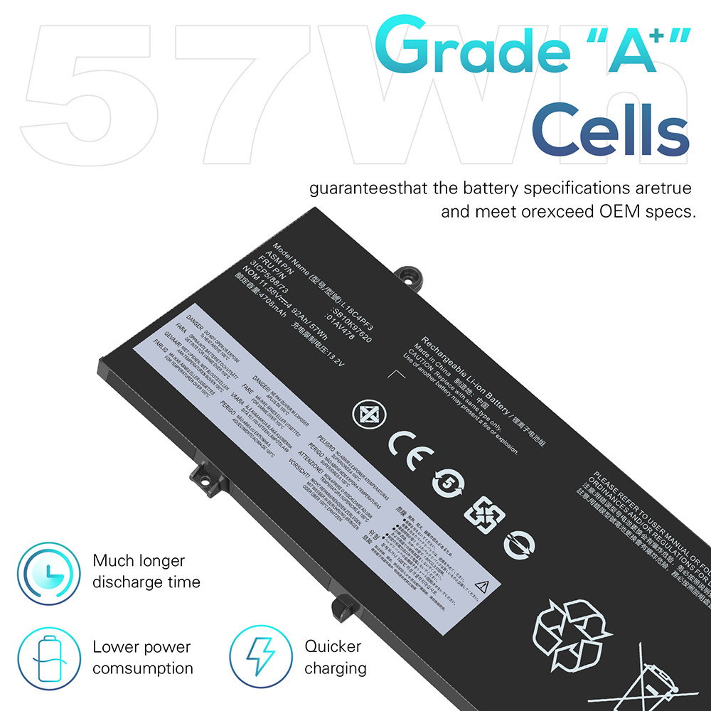 Lot 01AV478 Battery For Lenovo ThinkPad T480s 01AV479 01AV480 L17L3P71 L17M3P71