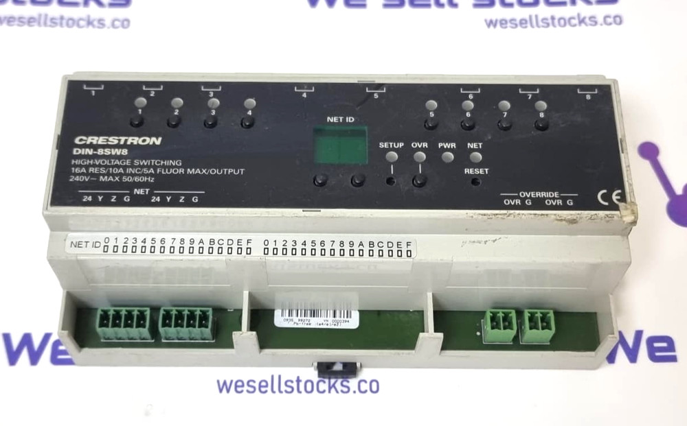 CRESTRON DIN-8SW8 Lighting Control Module
