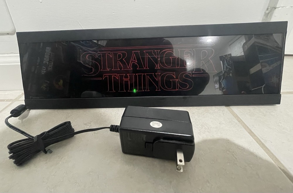 Arcade 1Up Stranger Things Custom Light Up Marquee w/Power Source
