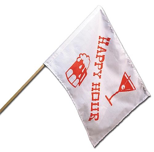 2pc Camco Happy Hour Flag 12" x 18"