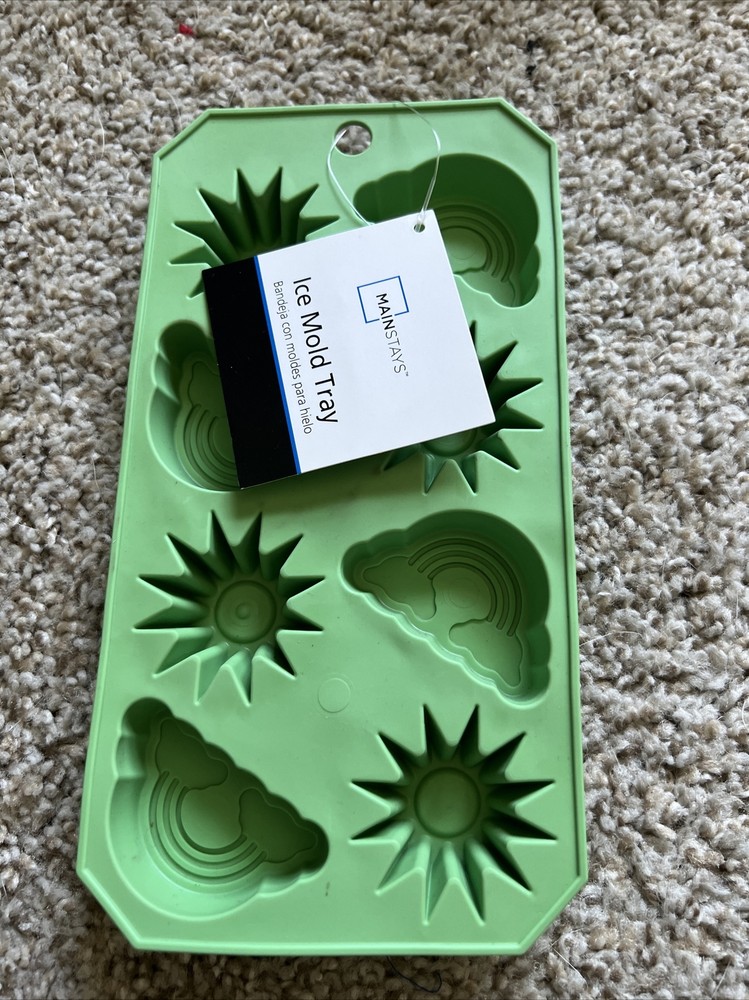 Mainstay Green Ice Mold Trays-Rainbows