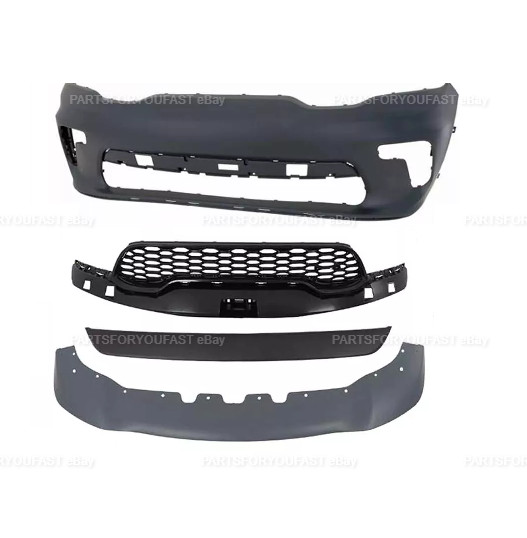 For 2021 2022 2023 Dodge Durango SRT Hellcat Complete Front Bumper Assembly LED