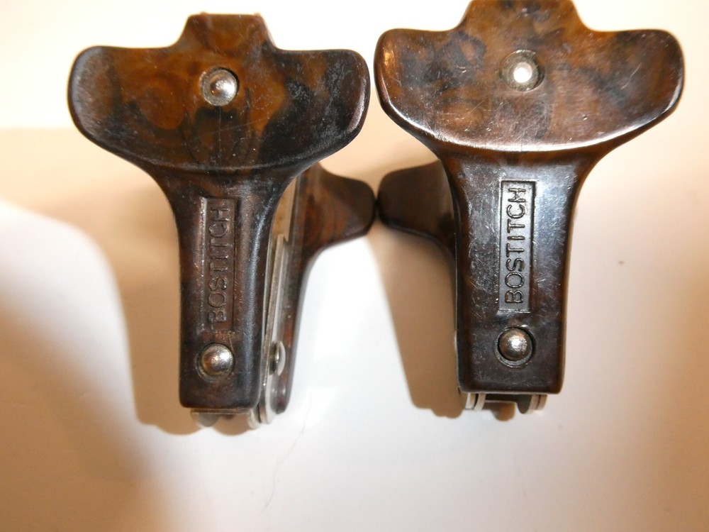 2 Bakelite Bostitch Staple Puller Remover Extractor Brown Black Marbled Swirl