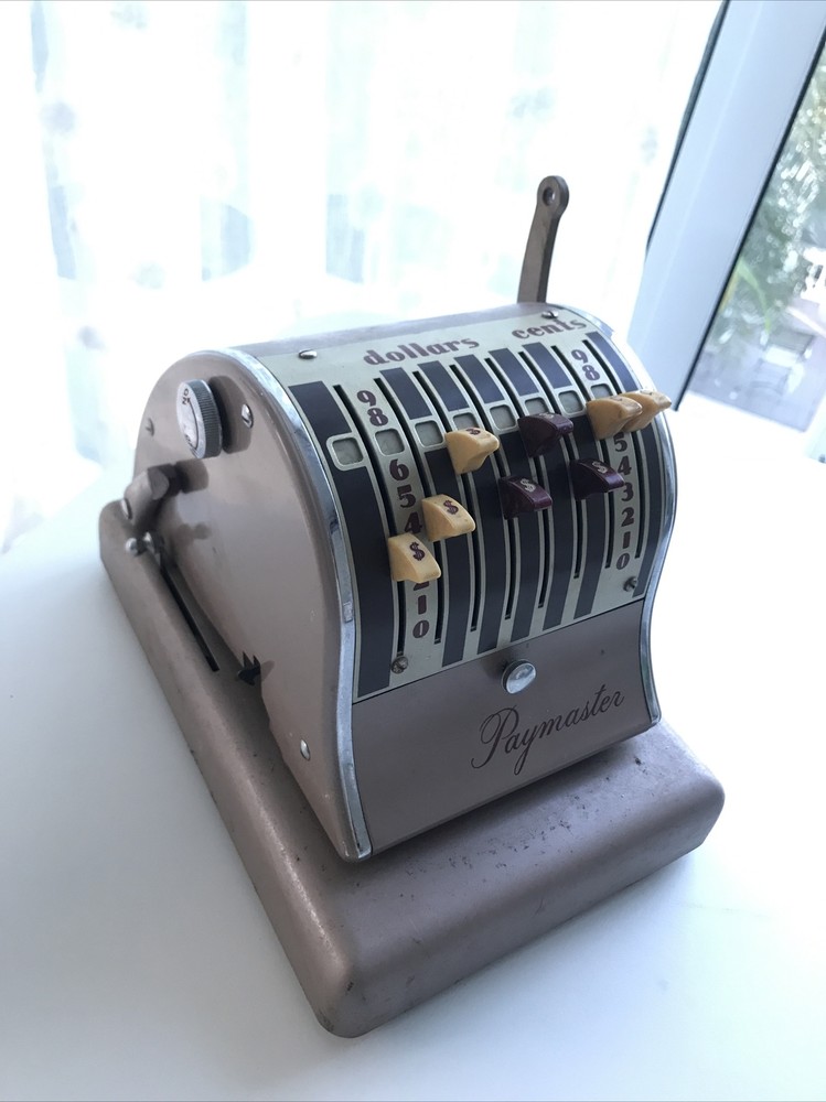 Paymaster antique vintage Check Writer