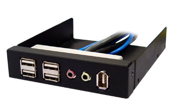Silverstone FP32B 3.5inch Bay Front I/O module, Black