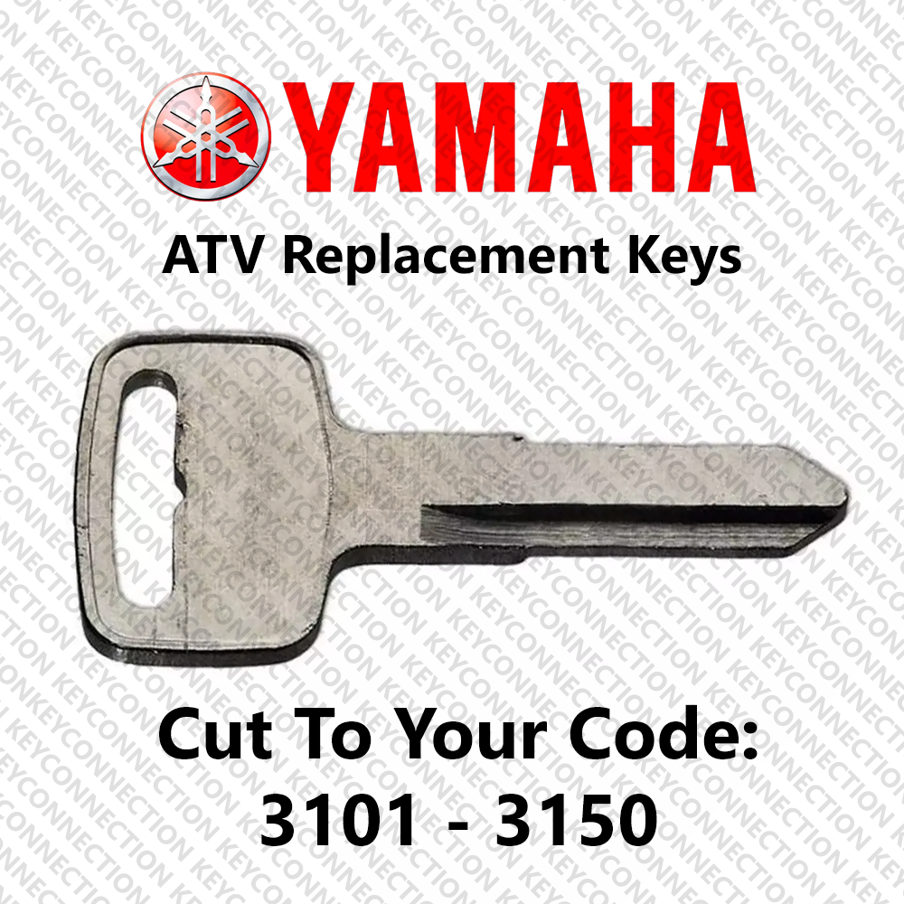 Yamaha ATV Replacement Keys Cut to Your Code 3101 - 3150