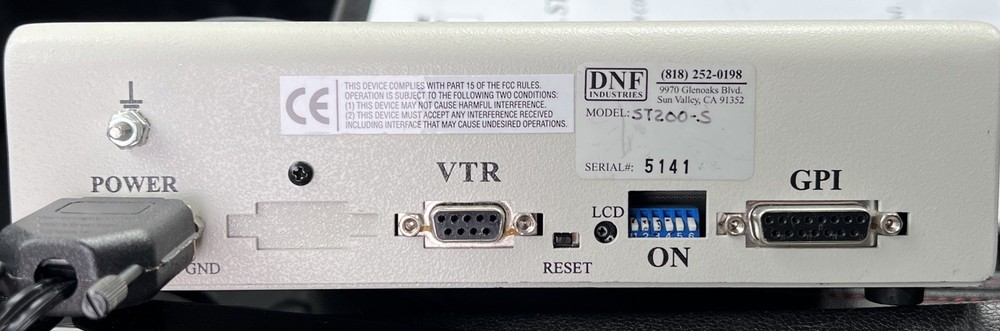DNF Industries Universal VTR Controller ST200-S