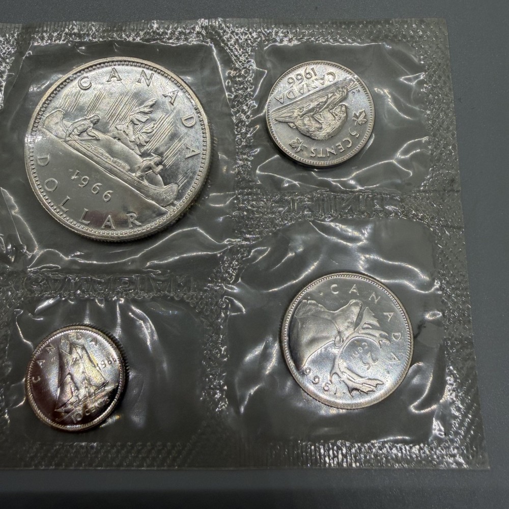1965 & 1966 CANADA SILVER Mint Sets (Proof like) - 1.1oz. SILVER Each