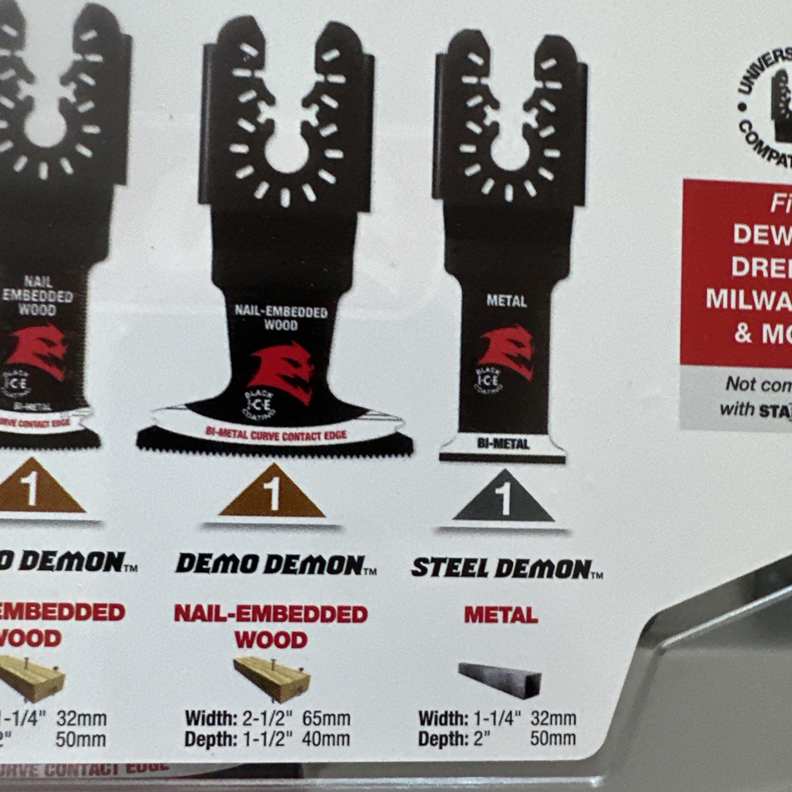 New Diablo Swiss Universal Fit Wood & Metal Oscillating Blade Set 5pc DOU5SPC