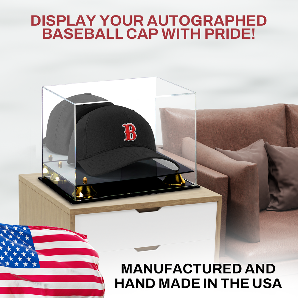 PENNZONI Baseball Cap Display Case, Clear Acrylic Baseball Cap Display Case