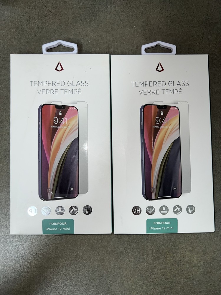2 Pack Libratel Tempered Glass Screen Protector for iPhone 12 Mini
