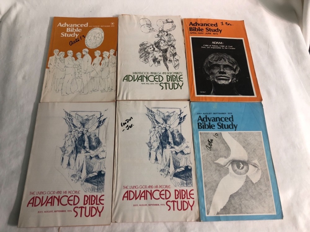 Lot of 6 ~ Advance Bible Study Booklets ~ See notes