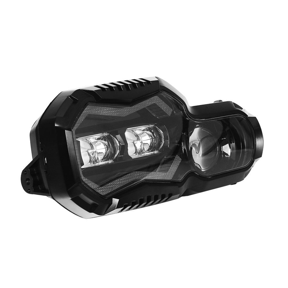 DOT Black LED Headlight Assembly Hi/Lo DRL Lamp EMC For BMW F800GS F700GS F650GS