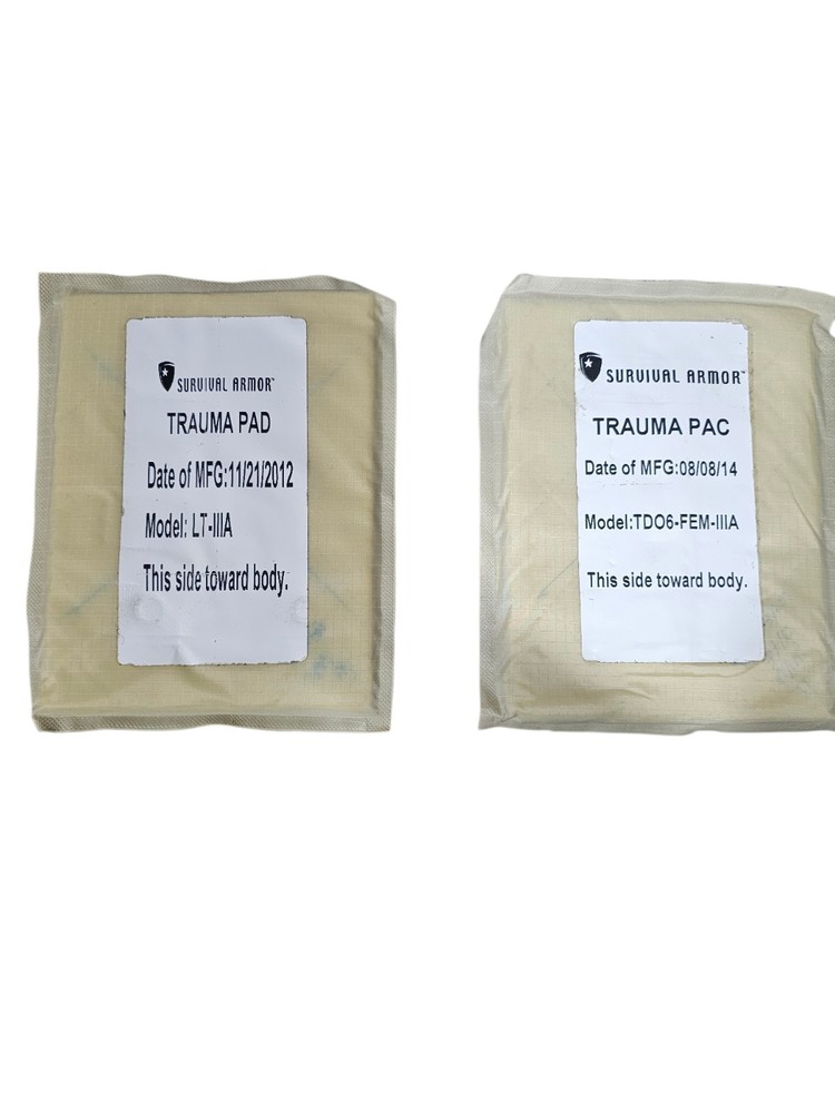 (2) OCP USGI Side Plate Pouches With LEVEL IIIA inserts Set #1