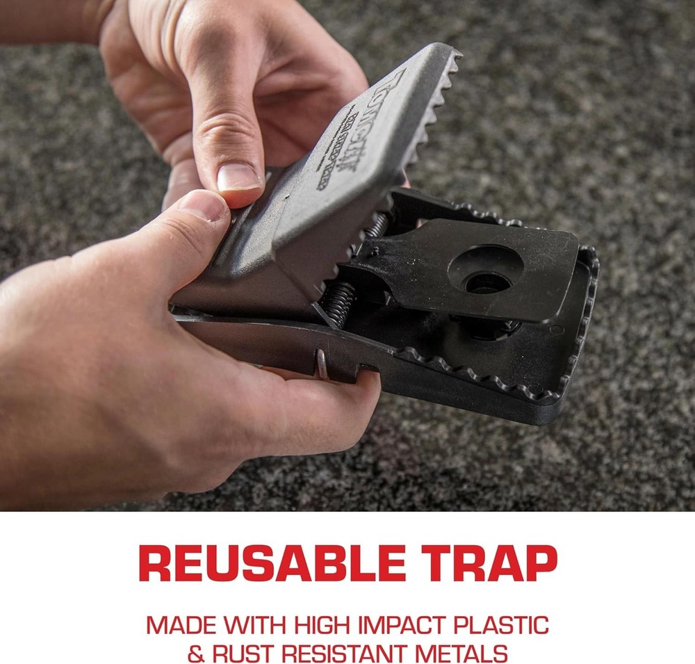 Ultimate Rat Snap Trap: Reusable, Interlocking Teeth for Failure-Free Control