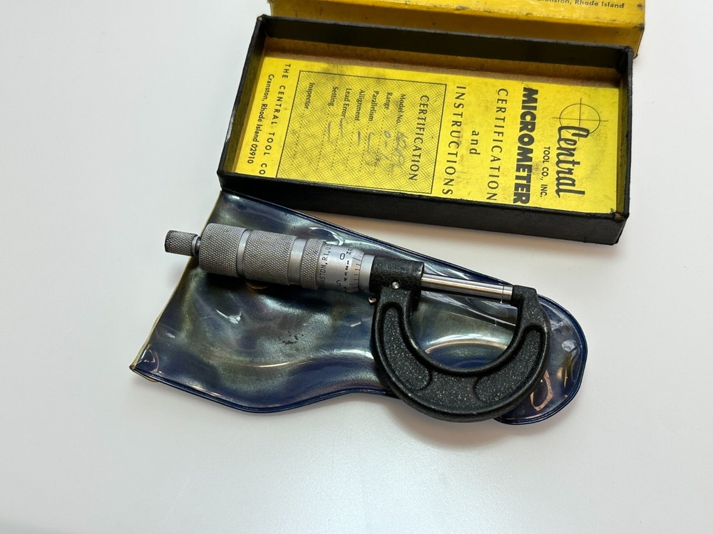 Central Tools USA 12RL 0-1” Micrometer In Original Box