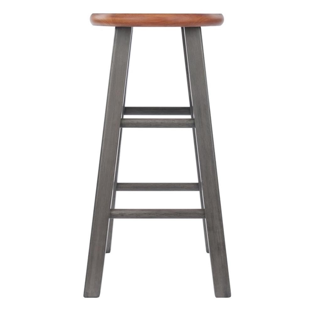 Ivy Square Leg Counter Stool, Classic Backless Bar Chairs for Kitchen & Dinin...
