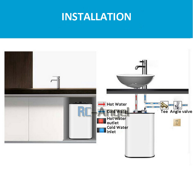 110V Mini Hot 10L Electric Tank Water Heater Kitchen Bathroom Home 95°F-167°F US