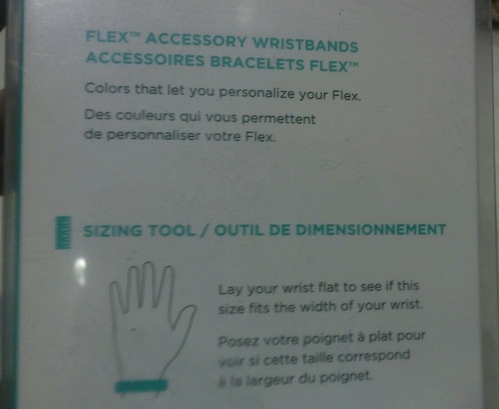 Fitbit Flex Wristband Accessory Pack of 3 No Tracker Size Small Open Plastic