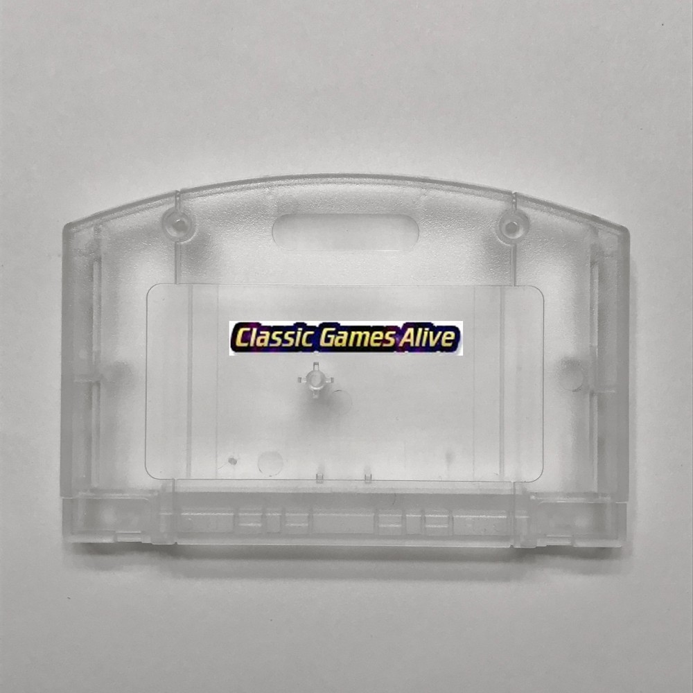 N64 Nintendo 64 Replacement Clear Transparent Case Cart Shell