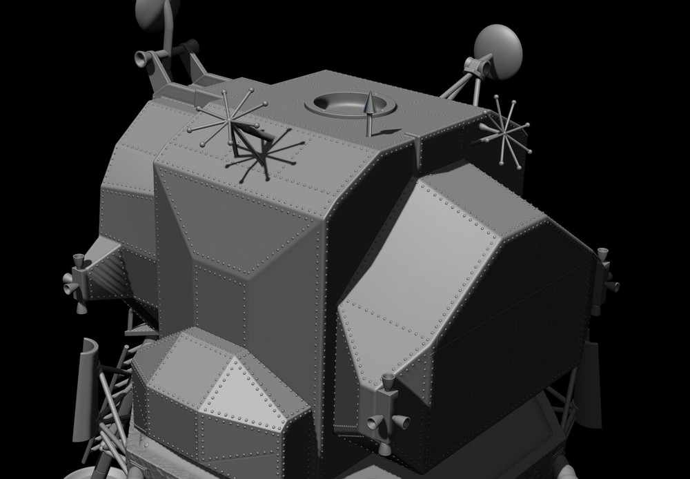 Lunar Module Apollo 11 - STL-OBJ FILES FOR 3D printers
