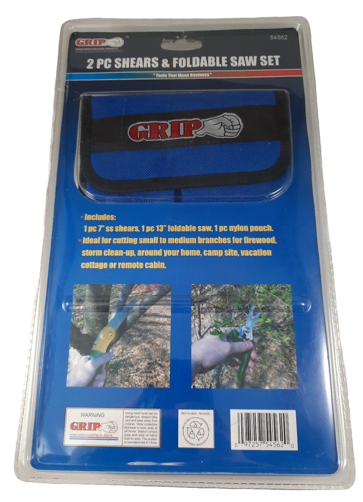 2pc Shears & Foldable Saw Set By GRIP Item #54562