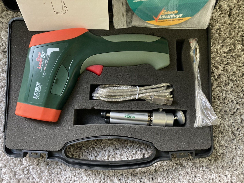 Extech Dual Laser Infrared Thermometer Model 42570 IR Temperature