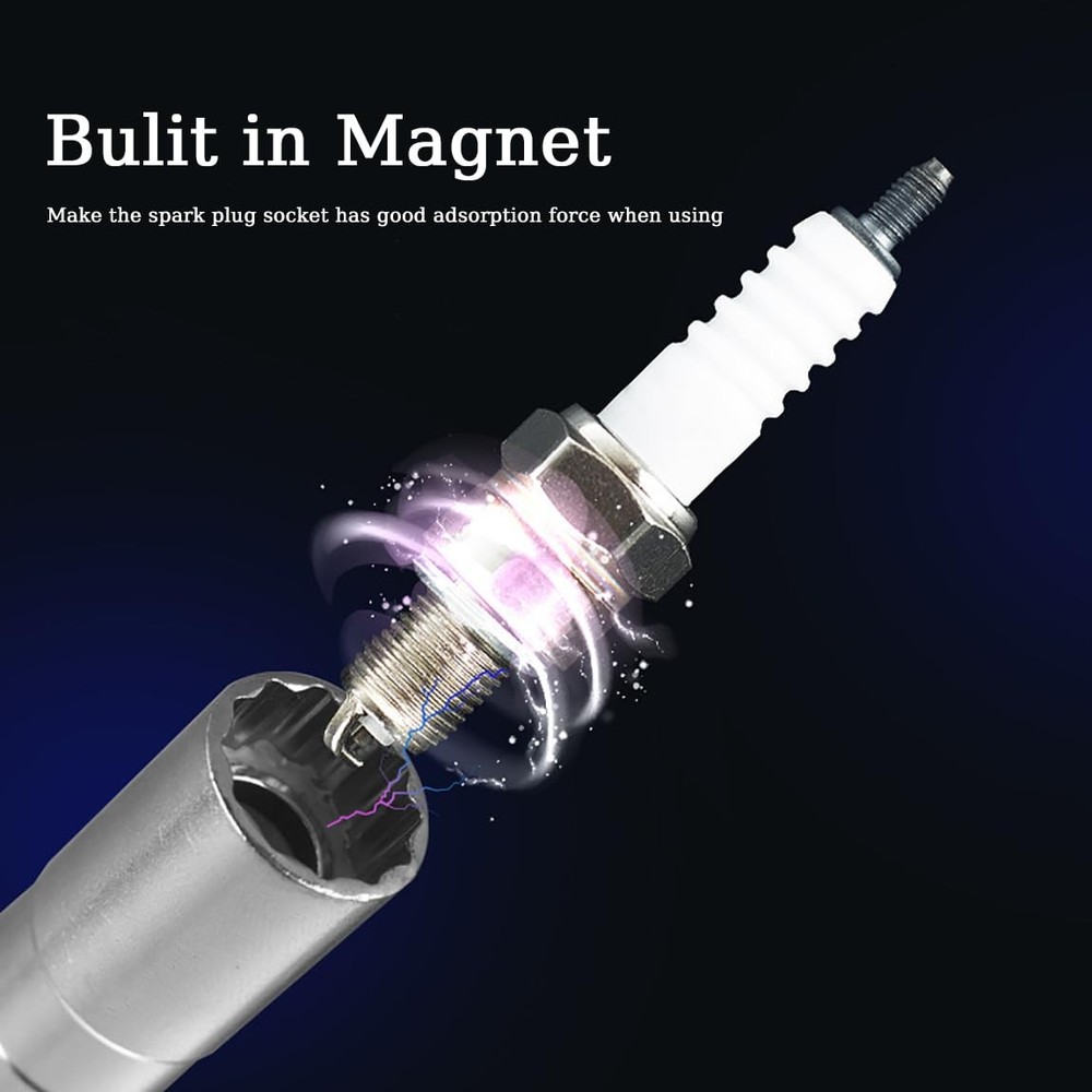 5/8Inch（16mm） Thin Wall Spark Plug Socket,12 Points 3/8" Drive Spark Plug Soc...