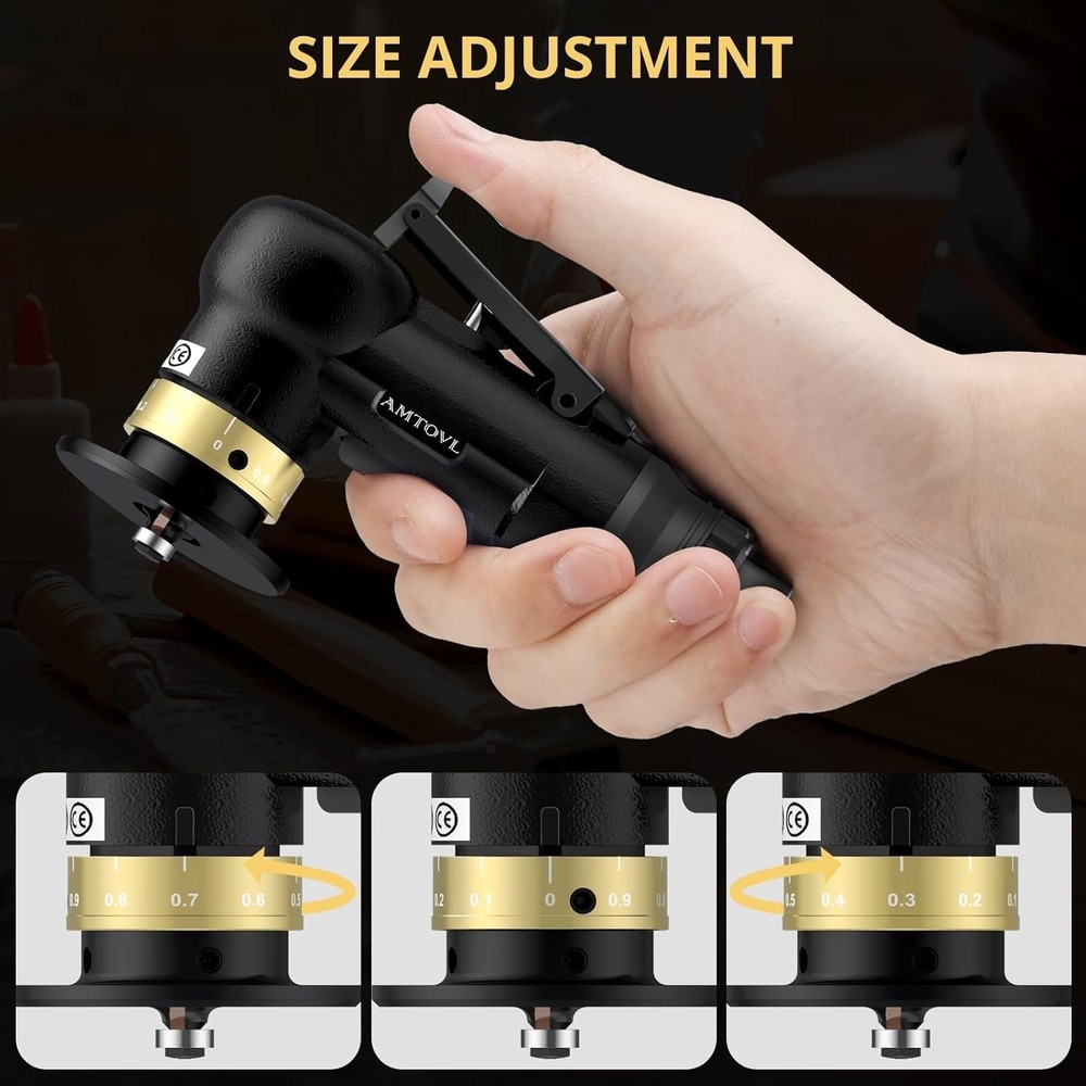 Adjustable Pneumatic Chamfer Tool with Safety Features - Lightweight & Efficient
