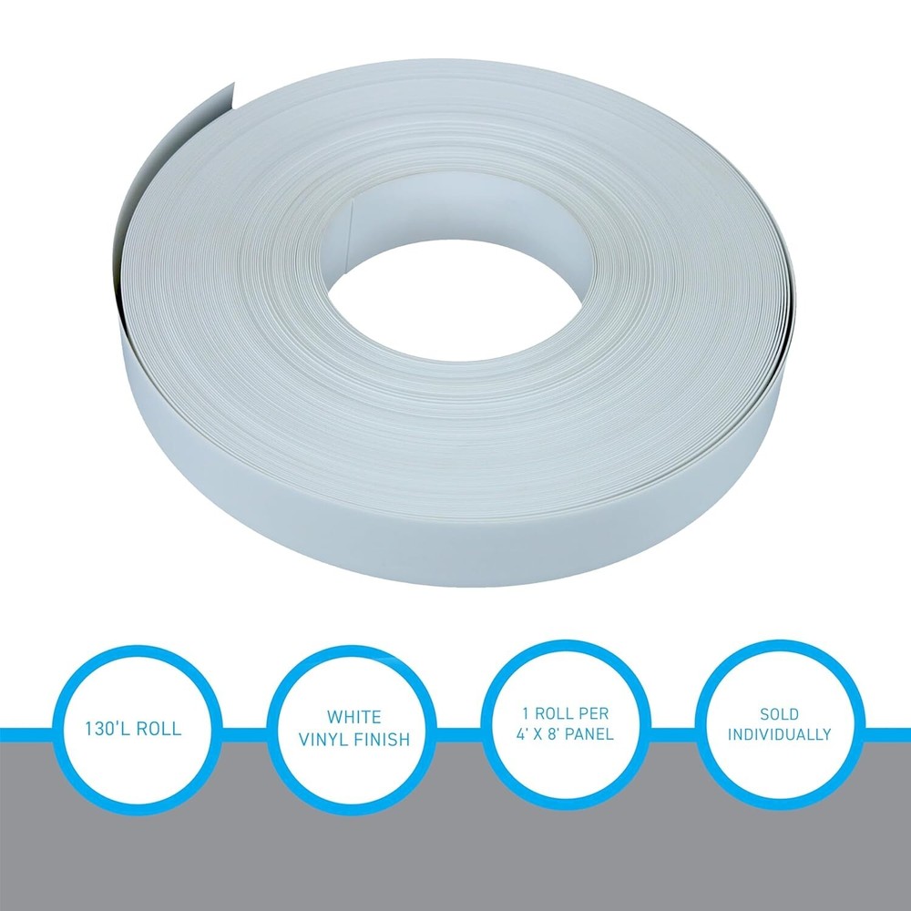 Vinyl Inserts Slatwall Panel White Shelving Display 130 ft 6 Rolls Decorative