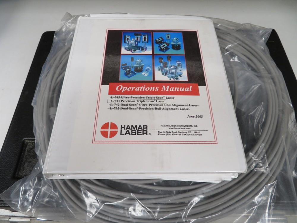 Hamar Precision - model-733 - Triple Scan Laser Alignment System - 3 cases