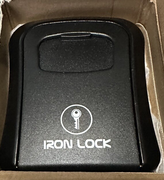 Iron Lock® - Key Lock Box Wall Mount for Keys 4 Digit Combination
