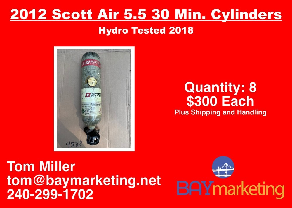 3M/ Scott 5.5 30 Minute SCBA Cylinder 2012