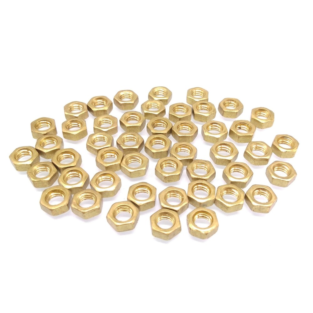 200pcs M5 Metric Thread Insert Screw Fastener Brass Hex Nut