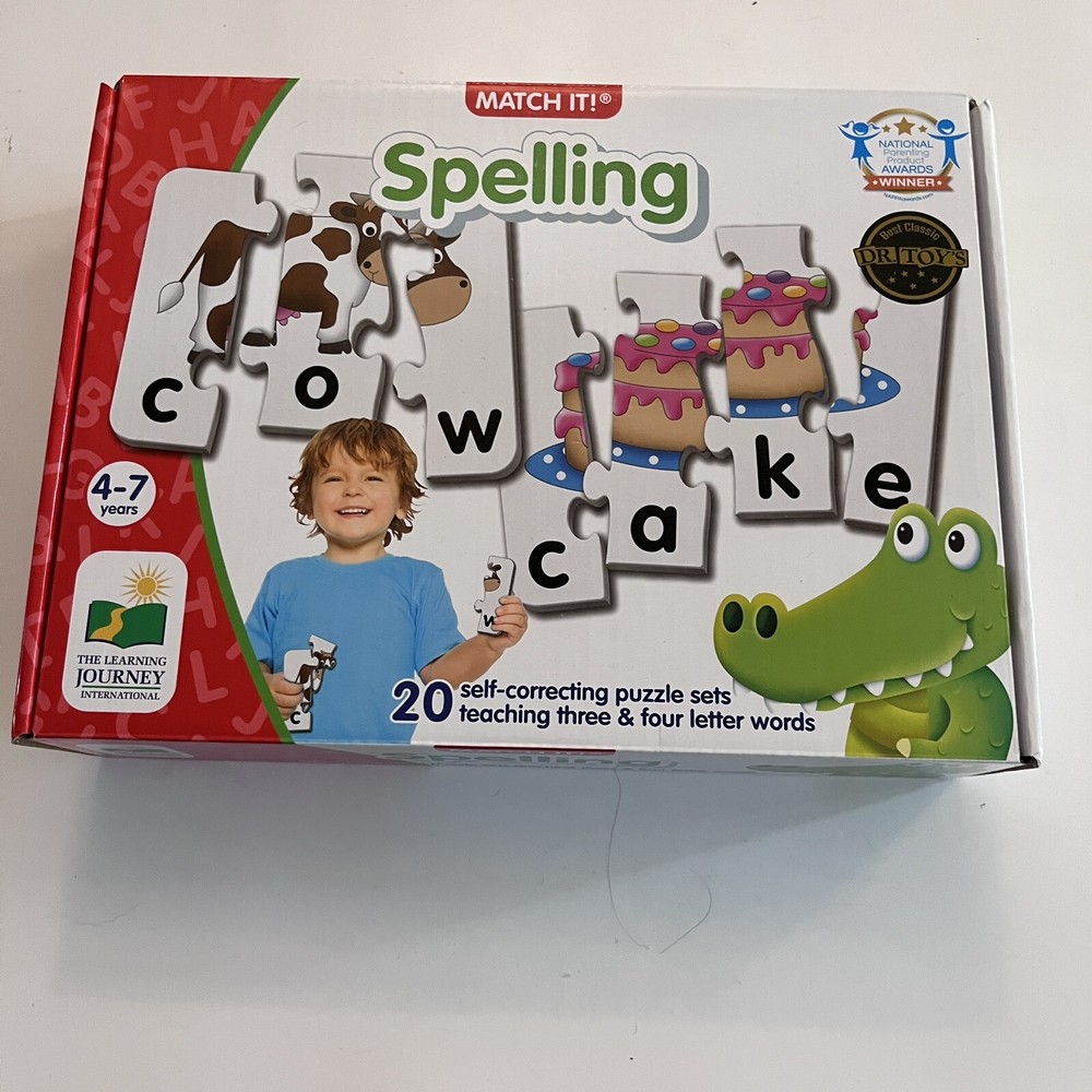 THE LEARNING JOURNEY MATCH IT! SPELLING 20 SELF CORRECTING PUZZLE SETS