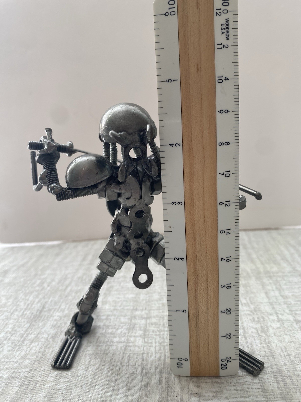 Alien Statue Metal Sculpture