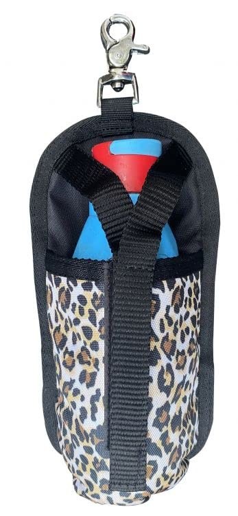 Showman Cheetah Print Nylon Bottle Holder