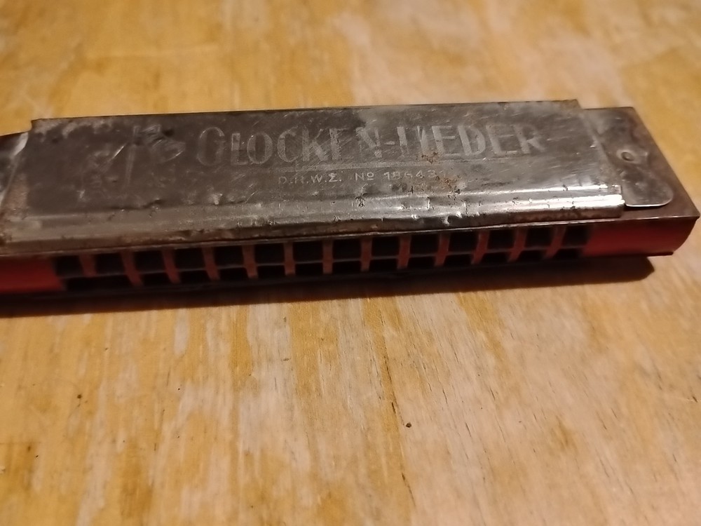 Glocken-Lieder Harmonica Vintage Rough Shape Drwz No. 186431