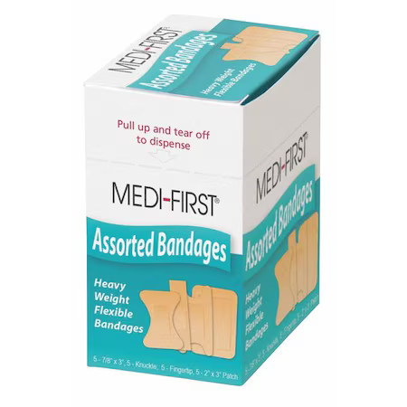 Fingertip/Knuckle/Strip Bandages, Pk20,  61371