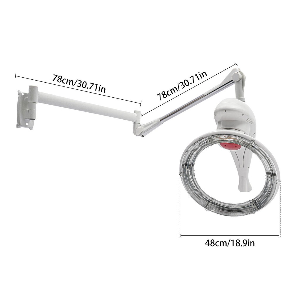 360° Orbiting Hair Treatment Machine with Adjustable Arm & Timer
