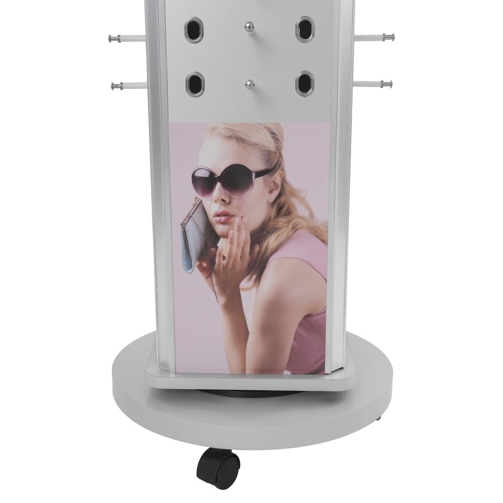 4 Sides Sunglass Display Stand with Base Eyeglass Holder Sunglass Display Rack