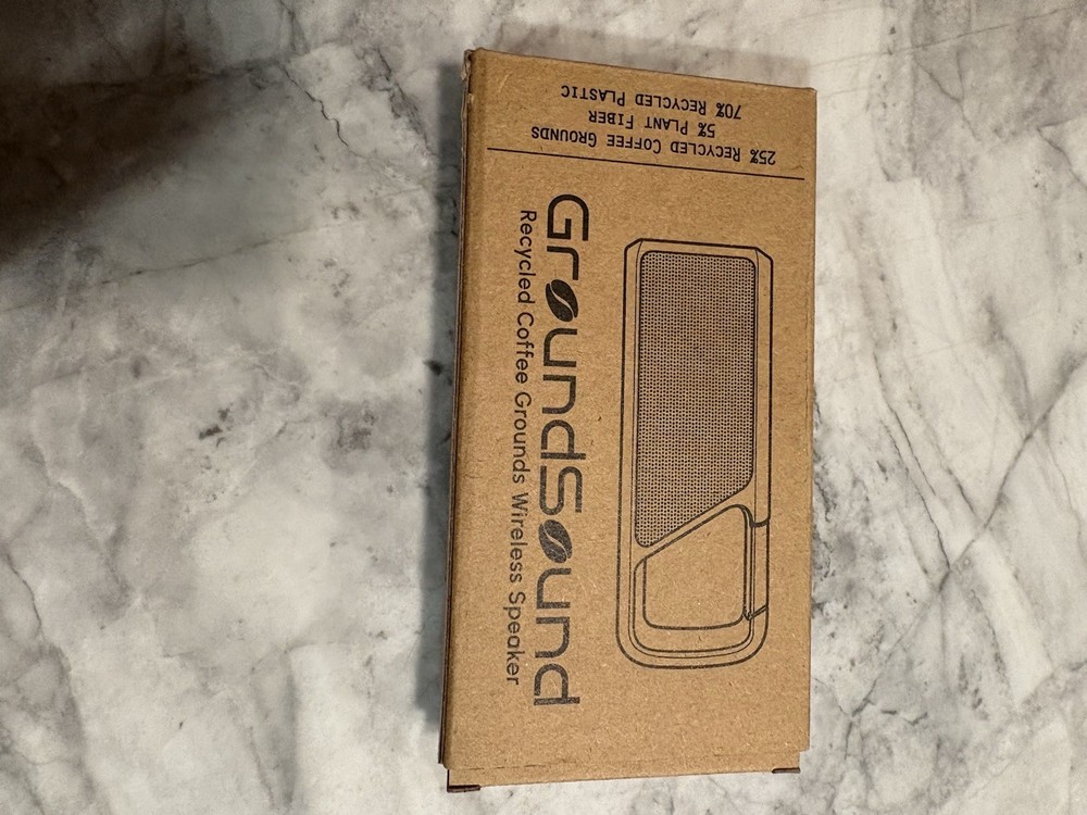 Groundsound Recycled Coffee Grounds Portable Bluetooth Wireless Speaker