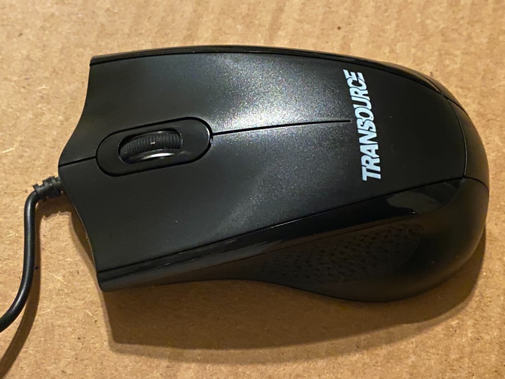 Brand New Transource Wired USB Optical Mouse for Laptop Desktop PC Mac Computer
