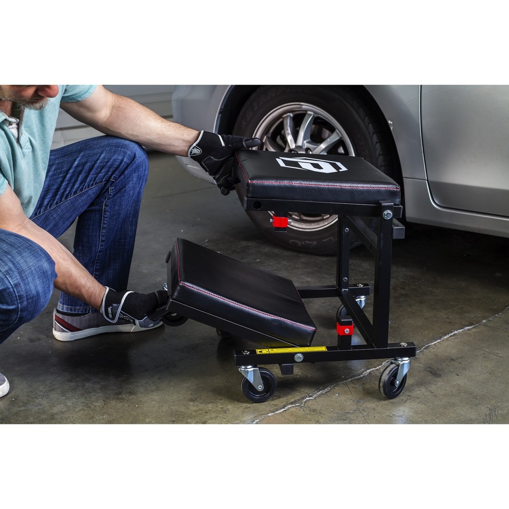 Powerbuilt 2-in-1 Low Creeper Seat Roller Stool - 240298