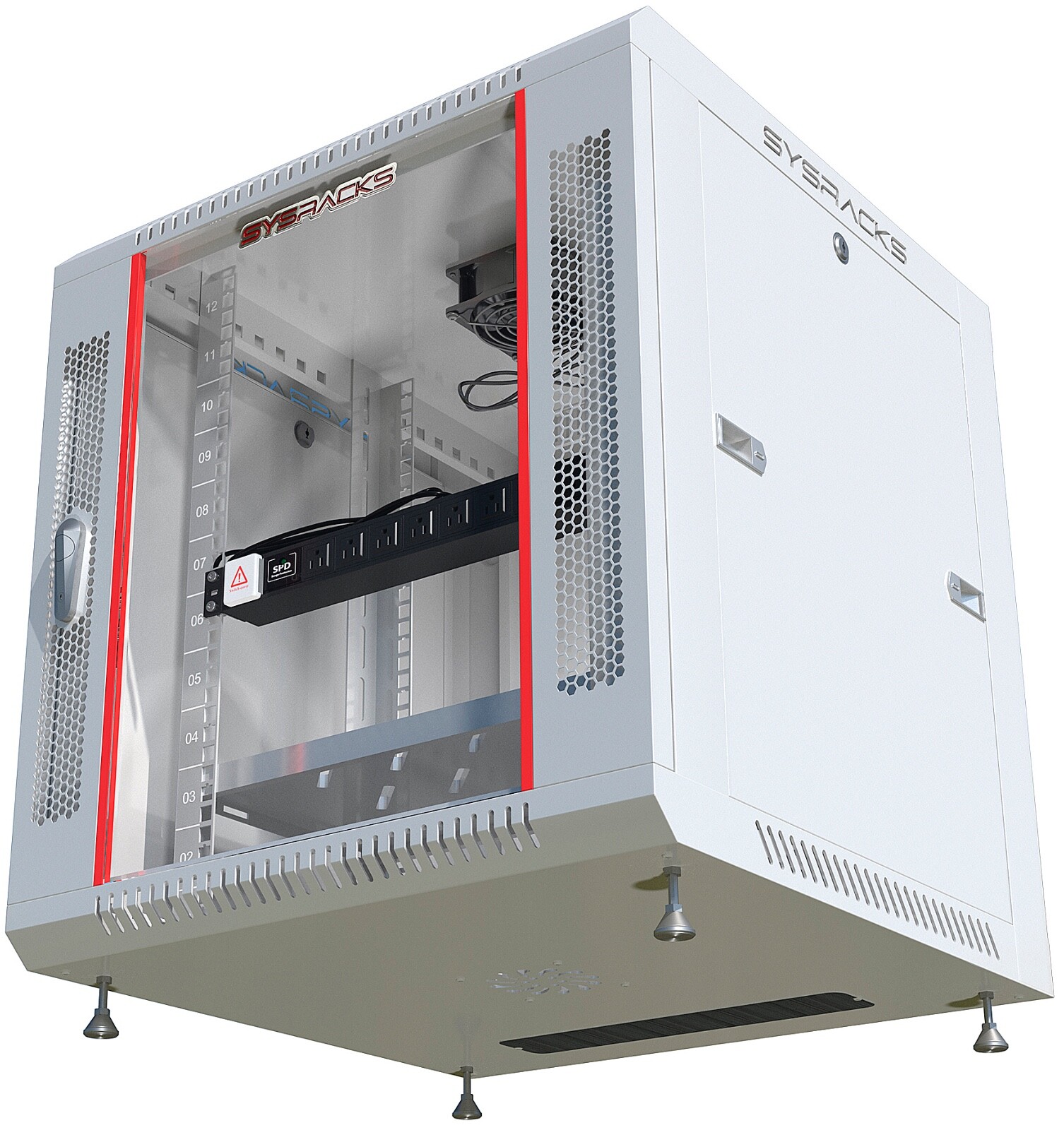 15U Sysracks Wall Mount IT Data Network Server Rack Cabinet Enclosure 24" Depth